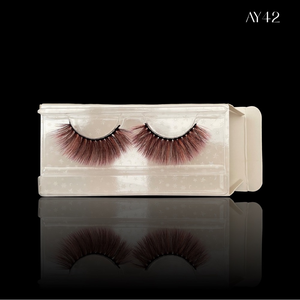 Black w/Baby Pink Lashes